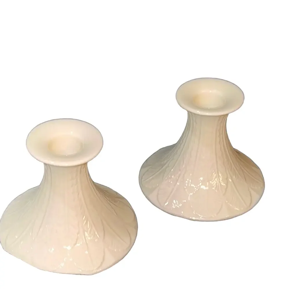 White Elegant Candle Holders